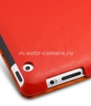 Кожаный чехол для iPad 3 и iPad 4 Melkco Slimme Cover Type (Red LC), цвет красный