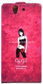 Кожаный чехол для Sony XPeria Z Fonexion City Girls Flip Leather Pink (CACIXPEZFLI03)