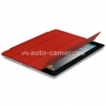 Оригинальный кожаный чехол для iPad 3 и iPad 4 Apple Smart Cover Leather, цвет red (MD304ZM/A)