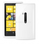 Чехол на заднюю крышку Nokia Lumia 920 PURO Clear Cover, цвет white (NK920CLEARWHI)