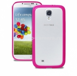 Чехол на заднюю крышку Samsung Galaxy S4 (i9500) PURO Clear Cover, цвет Pink (SGS4CLEARPNK)