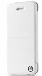 Кожаный чехол для iPhone 5C Itskins Plume Precious, цвет white/black (APNP-FETHR-WHBK)