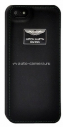 Кожаный чехол-накладка на заднюю крышку iPhone 5C Aston Martin Racing, цвет black (BCIPH5C001A)
